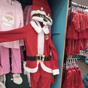 Red and White Cartoon Character Hoodie